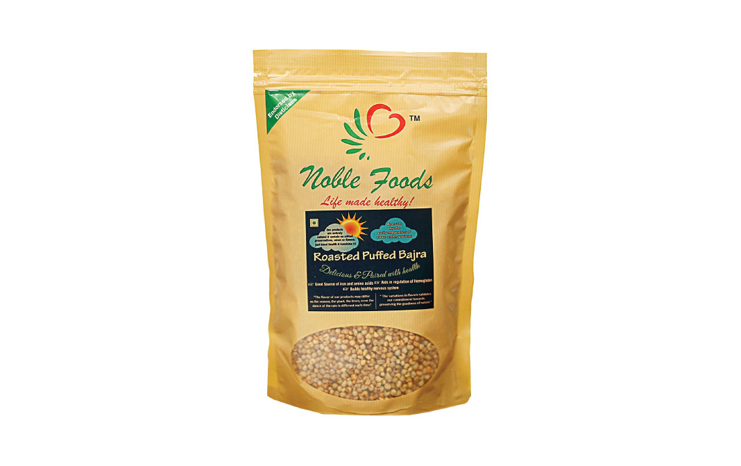 Noble Foods Roasted Puffed Bajra    Pack  180 grams